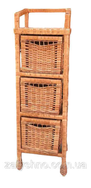 Комод плетеный из лозы на 3 ящика Киев - изображение 1