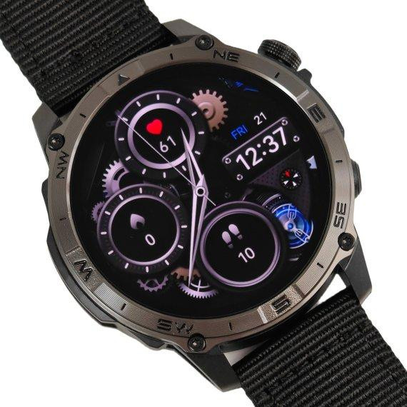 Годинник розумний наручний North Edge GPS Titan Black Spider (2 ремінці) Вінниця - фото 2