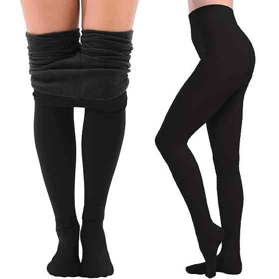 Колготы теплые на меху с имитацией капрона, размер XL-6XL / Женские утепленные колготки Киев