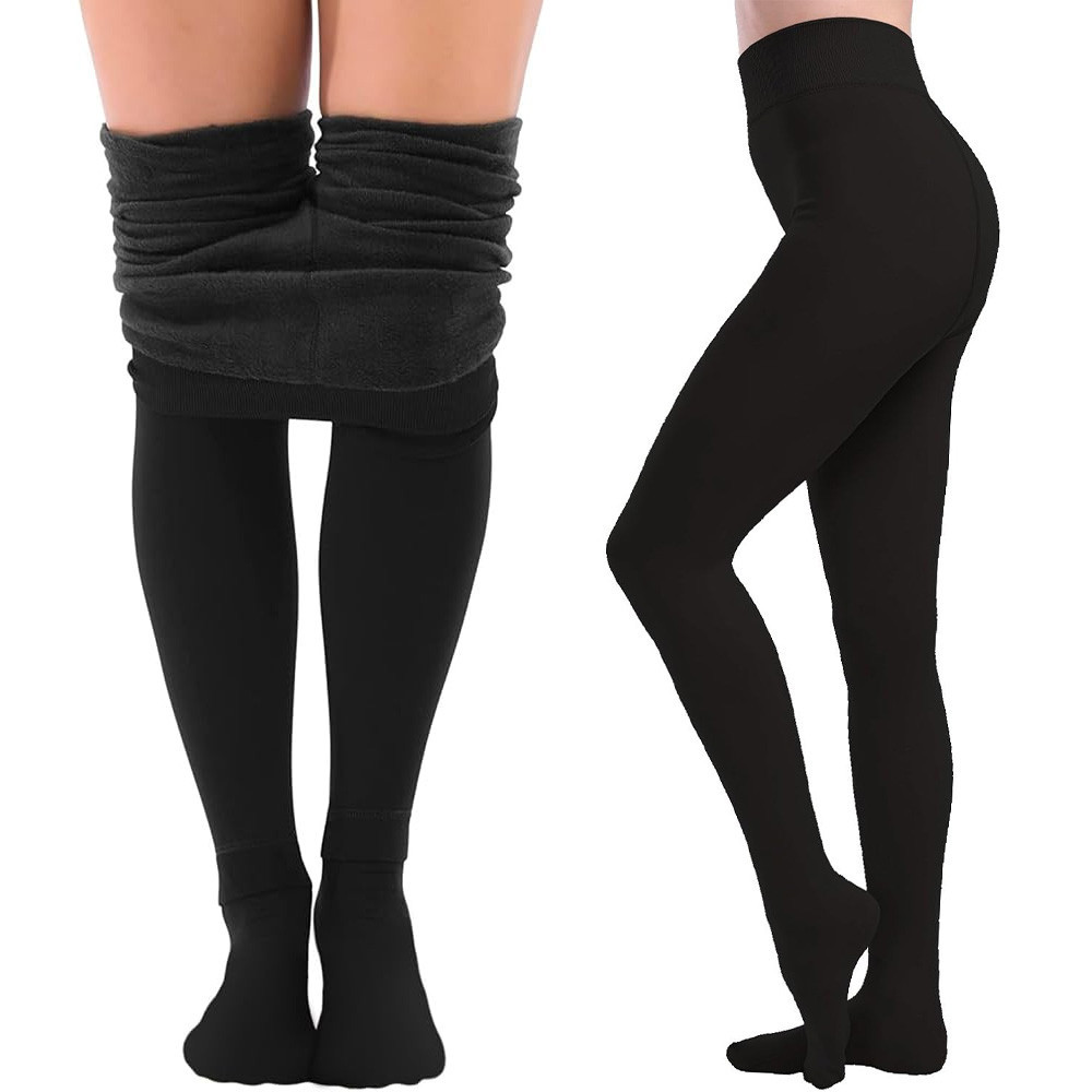 Колготы теплые на меху с имитацией капрона, размер XL-6XL / Женские утепленные колготки Киев - изображение 3