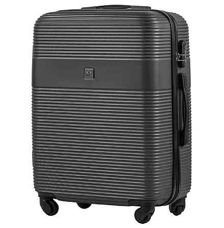 Валіза пластикова WINGS 5398 мала 55 см графіт Київ