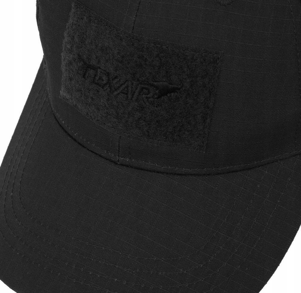 Тактична Бейсболка з 3 липучками Texar "Rip-Stop" (04-TAKT-HE-BLACK) Black Нововолинськ - фото 6