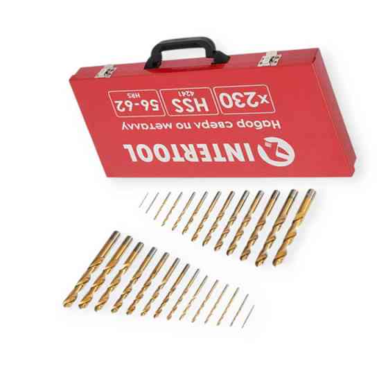Набір свердел по металу HSS 230шт метал. футляр Мукачево