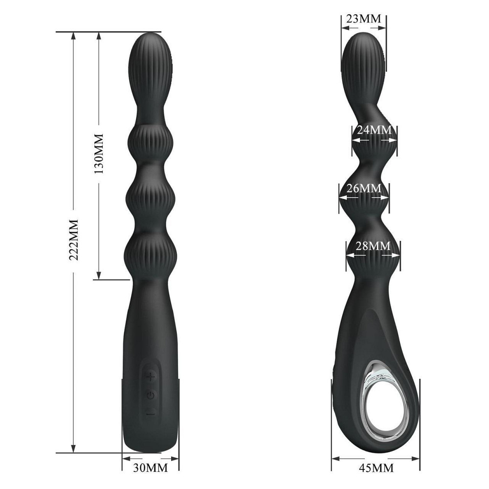 Анальний ланцюжок FEDERER, 12 vibration functions Sex Aura Київ - фото 8