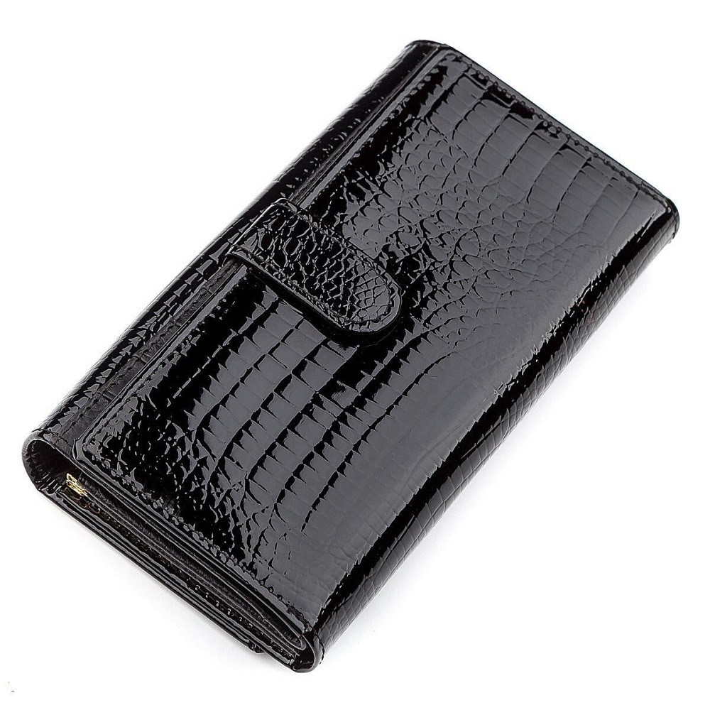 Гаманець жіночий ST Leather 18433 (S9001A) надійний Чорний Київ - фото 9