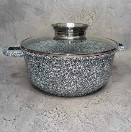 Казан UNIQUE UN-5212 1.2 л, гранитное покрытие, круглый, 16x7.5 см Одесса