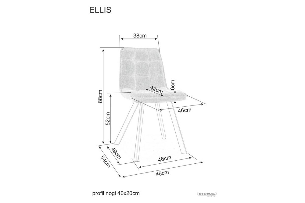 Cтілець ELLIS BJORN чорний каркас/оливковий 77 Киев - изображение 4
