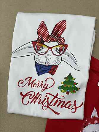 Новорічні футболки для всієї сімі з кроликом символом 2023 року Черновцы