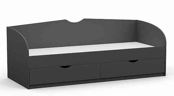 Кровать односпальная L-10, Антрацит, 2030х934х766 Львов