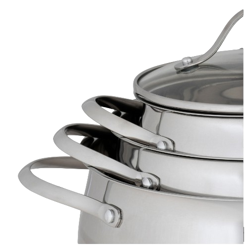 Набір каструль 6 предметів (каструлі 2,1/3,7/6,1л) нержавіюча сталь 5911 KAMILLE Житомир