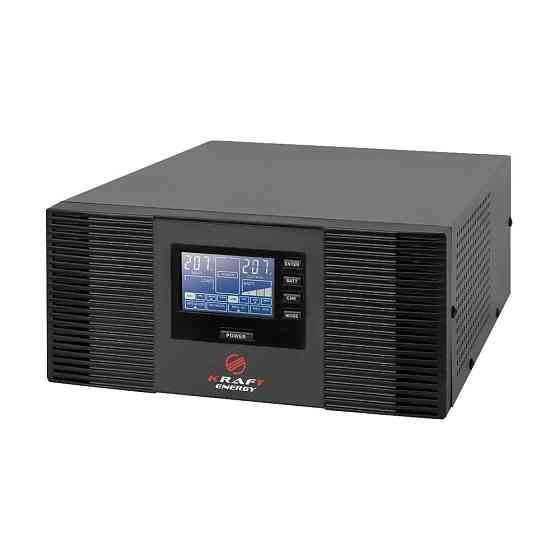 Інвертор Kraft KRF-AVR1000VA/800W-12V з правильною синусоїдою під зовнішній акумулятор (42-00092) Киев