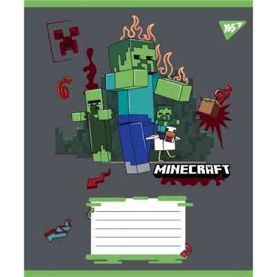 Тетрадь Yes Minecraft Heroes А5 24 листа линия (767582) Винница