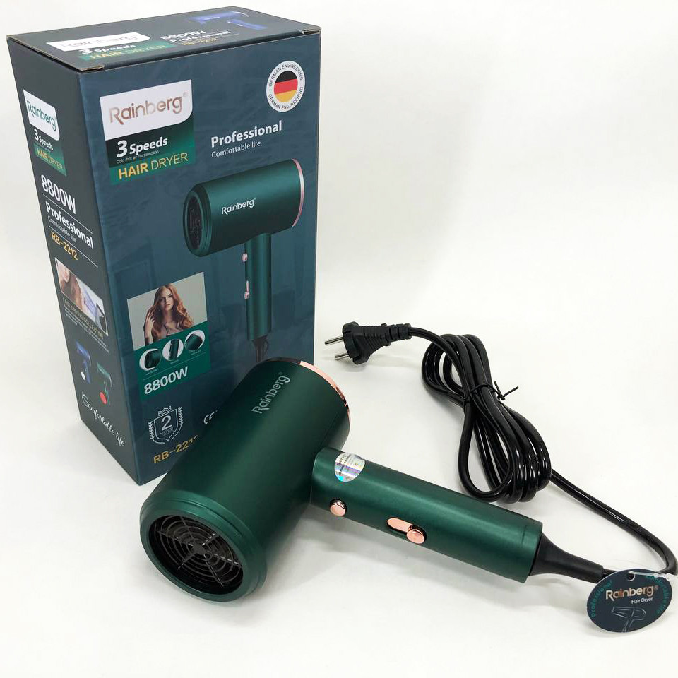 Фен для эффективной укладки волос, Профессиональный фен оригинал Мощный универсальный FY-69 Львов - изображение 13