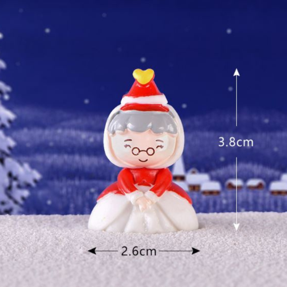 Новогодние фигурки миссис Санта для мини-сада, флорариума, миниатюры, хендмейда декора Одесса - изображение 1