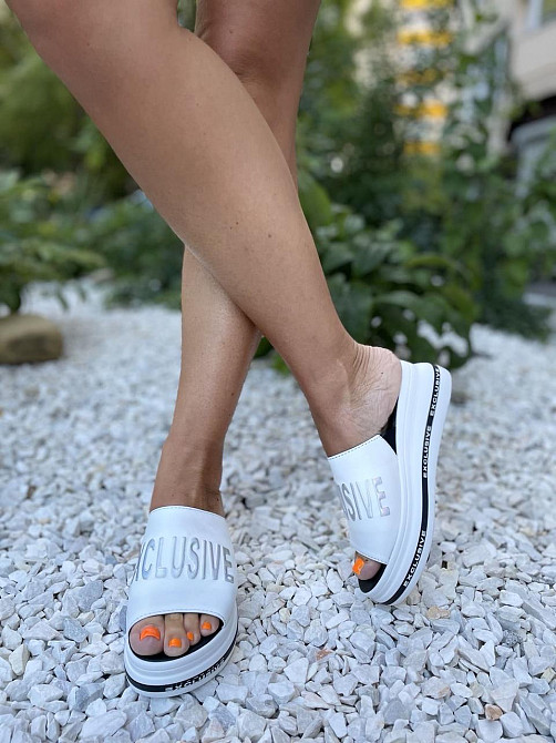 teona Шльопанці жіночі TEONA 132 білі (літо, шкіра натуральна) (4105) Коломия - фото 6