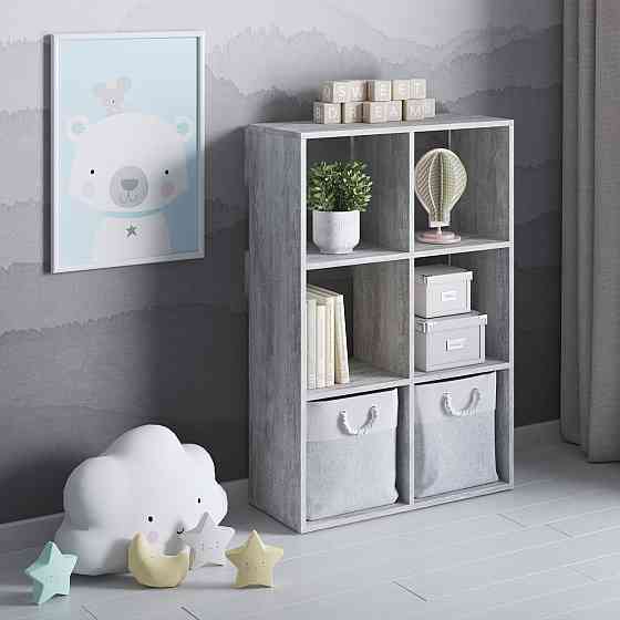 Полка для книг VAYS, cтеллаж для дома на 6 ячеек M-58 Львов