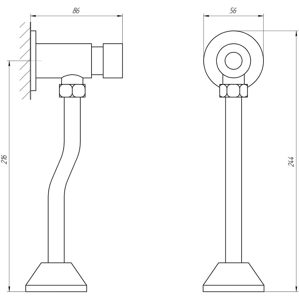 Кран-дозатор для пісуара TOPAZ TP-0201A Луцк - изображение 2