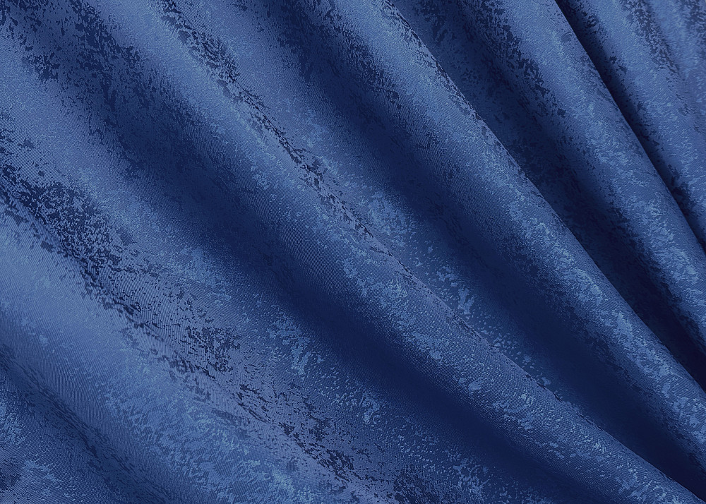 Комплект готових штор VR-Textil Жакард Мармур Al1 № 442ш Синій 150х290 см 2 шт (30-182) Київ - фото 6