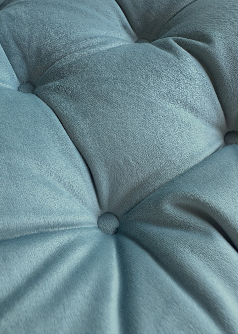 Подушка для стільців (40x40х5 см) Decorator Velour колір блакитний 84-178 Київ - фото 6