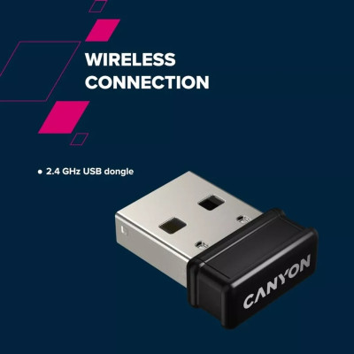 Клавиатура Canyon HKB-W03 Wireless UA Grey (CNS-HKBW03DG) Винница - изображение 9