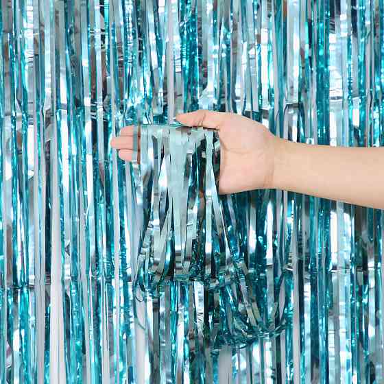 Дождик для фотозоны 2м на 1м голубой Киев