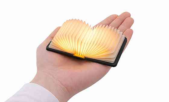 Світильник-книга на акумуляторі Gingko Super Mini Smart Book, дерево горіх | G086WT Рівне
