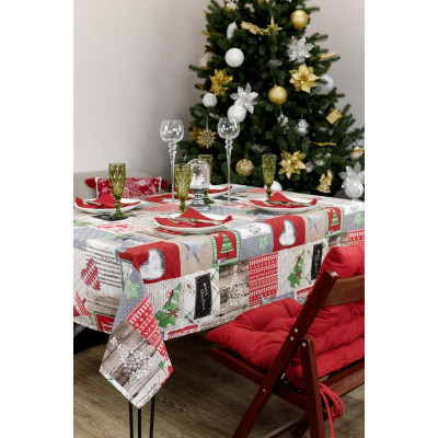 Скатерть Прованс Merry Christmas 180x132 см (4823093451421) Винница - изображение 2