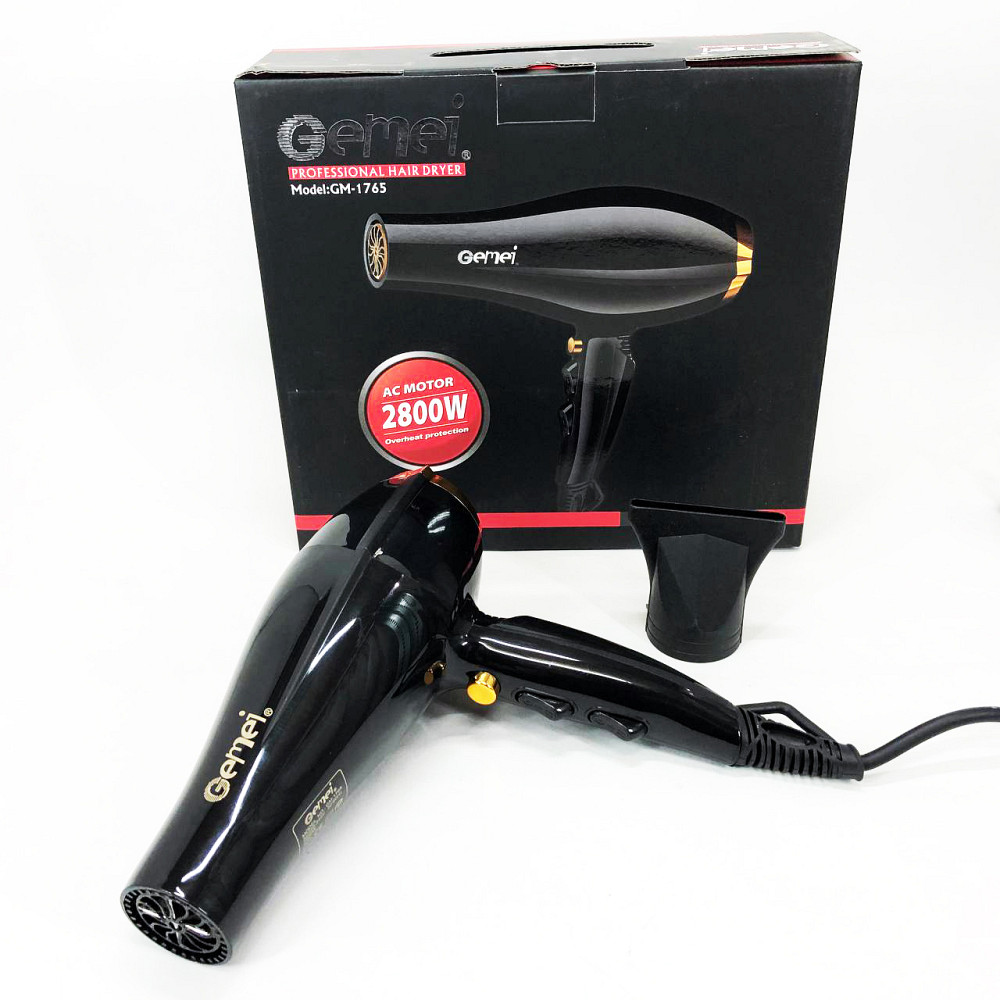 Фени для сушіння волосся Gemei GM 1765 2800 Вт, Фен для укладання волосся салонний ES-97 Івано-Франківськ - фото 7