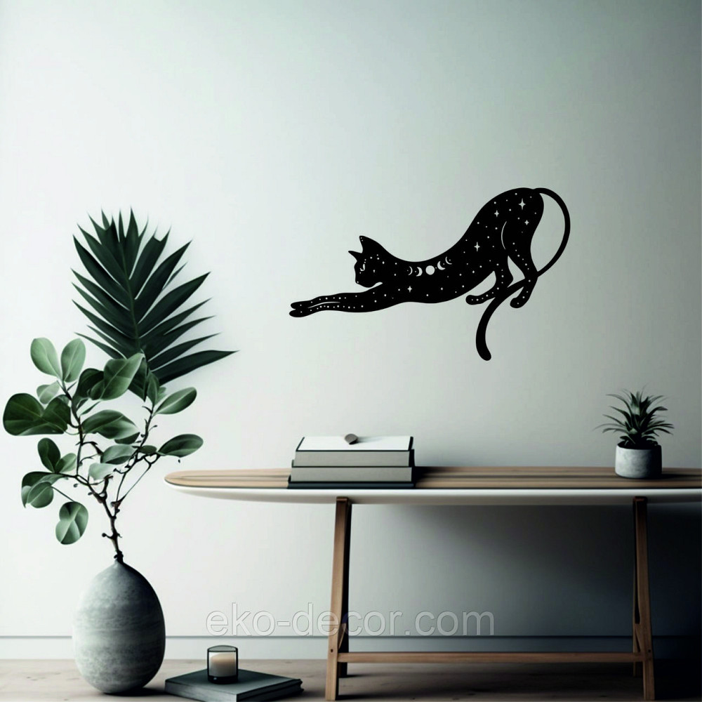 Декоративне настінне 3D Панно «Кіт» Декор на стіну з об'ємом Київ - фото 4