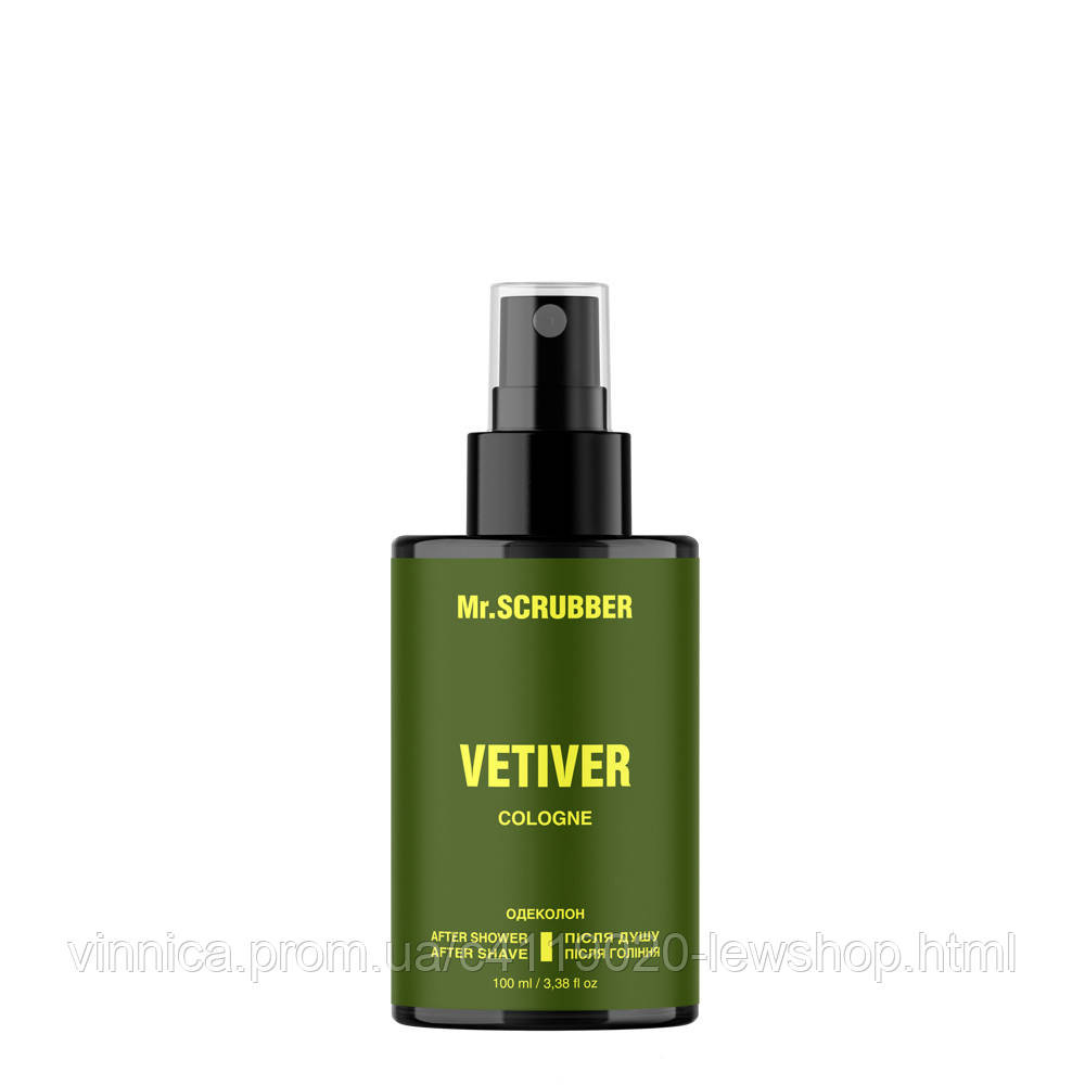 Одеколон после душа и бритья Vetiver Mr.SCRUBBER 100 мл Черновцы - изображение 1