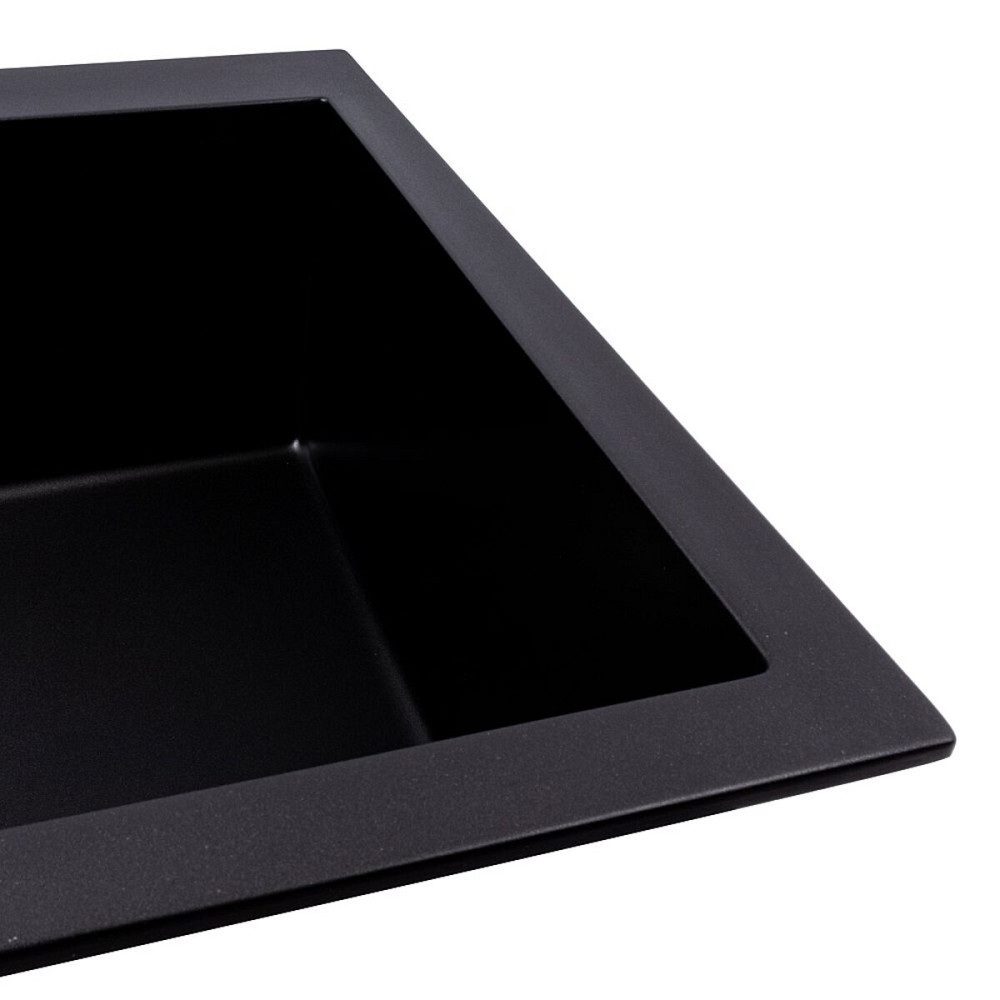 VALESO Кухонна гранітна мийка 5750 DAVINA VALESO чорний Коломыя - изображение 3