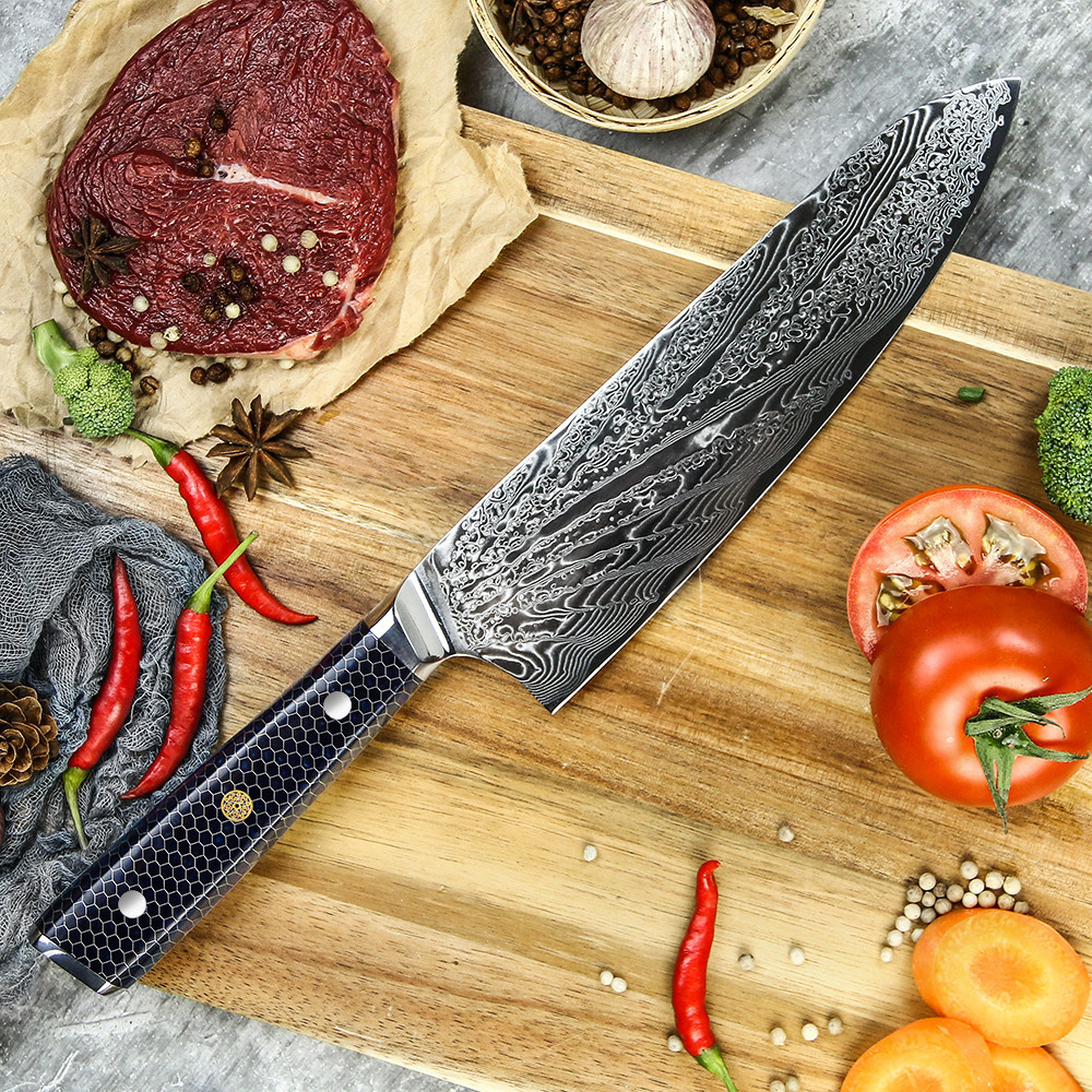 Професійний ніж шеф кухаря 20,5 см із дамаської сталі GRILLI 777141 Код: 012314 Рівне - фото 5