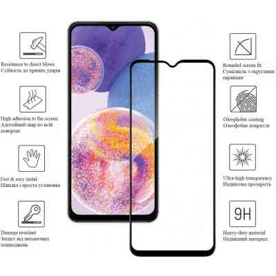 Стекло защитное Drobak Samsung Galaxy M23 5G (Black) (444498) Винница