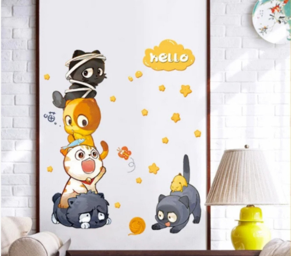 Наклейка для интерьера Котики Киев - изображение 7