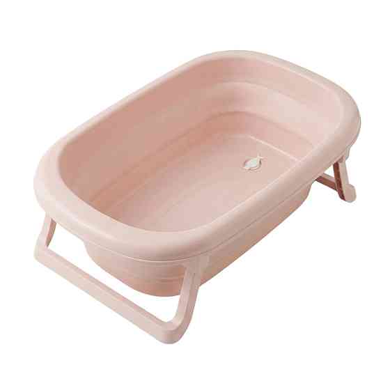 Ванна дитяча складана Velano Rose Foldable Bathtub з термометром Рожевий Київ