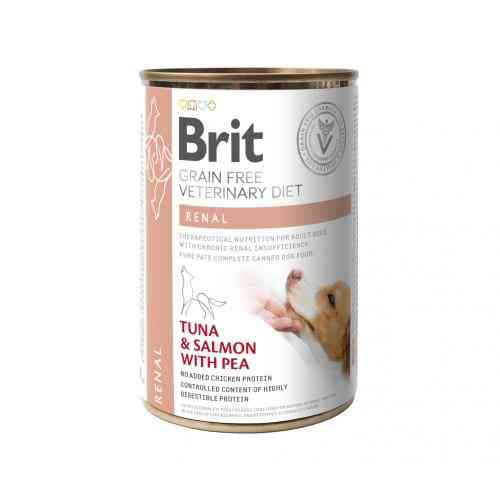 Влажный корм Brit Grain Free Veterinary Diets Renal для взрослых собак с хронической почечной недостаточностью с тунцом лососем. Киев