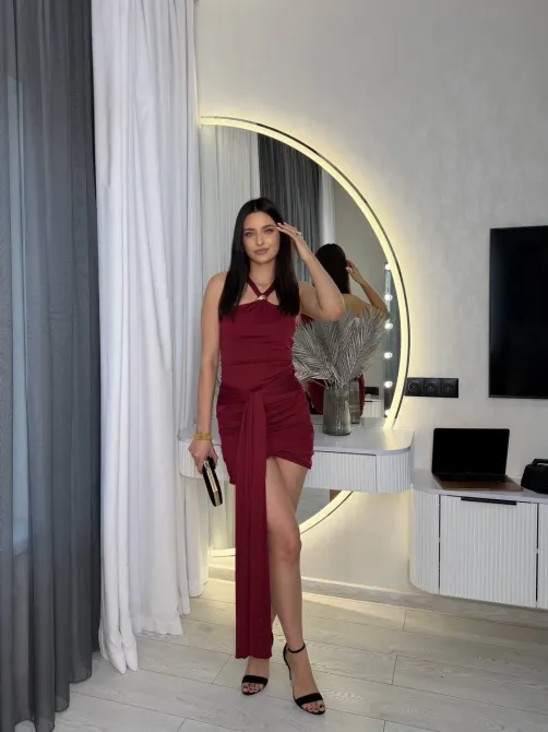 Стильна жіноча сукня з драпіруванням — ідеальний вибір для святкових подій, вечірок та побачень. Одеса - фото 18