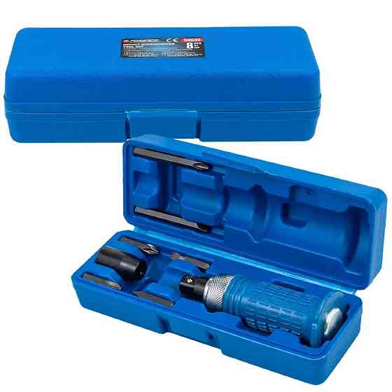 Викрутка ударна з набором біт, адаптером та захисною рукояткою 8пр. 1/2'' FORSAGE F-5064E Одесса