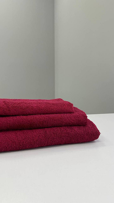 Махровое полотенце Ideal Textile 70х140 см однотонное (56860538) бордовий Черновцы - изображение 5