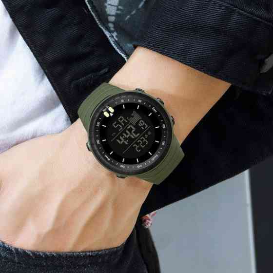 Водостойкие тактические кварцевые часы Sanda Bike Green Киев