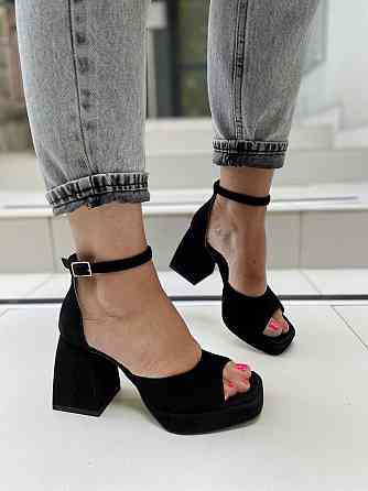 SANTINI Босоніжки жіночі SANTINI 212189-21 чорні (літо, замша натуральна) (5507) Коломия