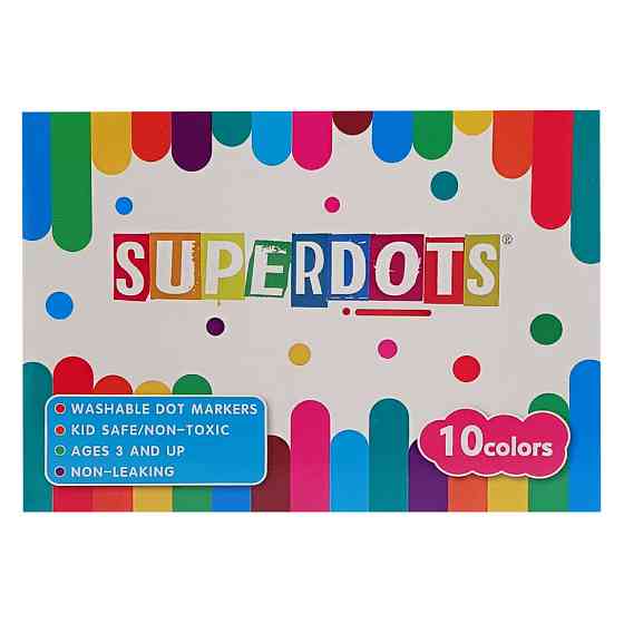 Детские точечные маркеры 35509, 10 цветов по 60 мл Винница