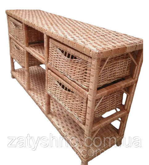 Комод для взуття із лози плетений Київ - фото 1