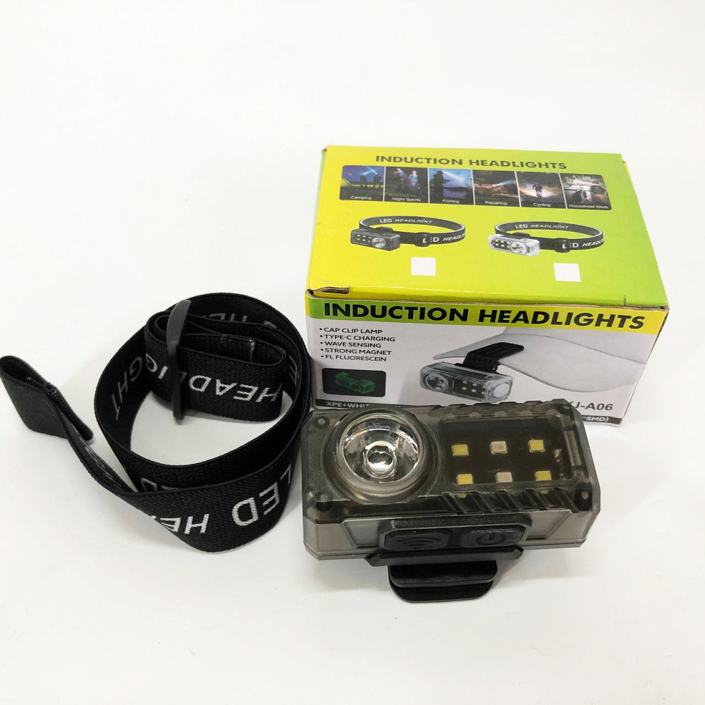 Фонарь на голову с рассеянным светом YJ-A06-LED+6SMD, Мощный налобный LED фонарь Налобный яркий SH-17 Львов - изображение 8