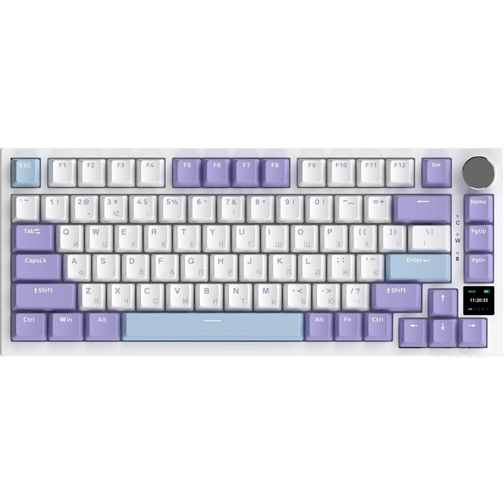 Клавіатура бездротова Ajazz AK820 Pro Gift Switch Purple (AK820PROGPWB) Фіолетовий Харків - фото 1