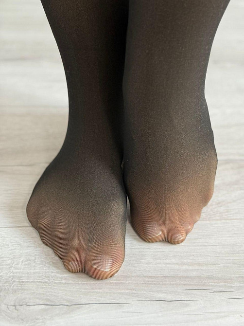 Женские капроновые термо колготки с утяжкой на меху 58/64 Одесса - изображение 3