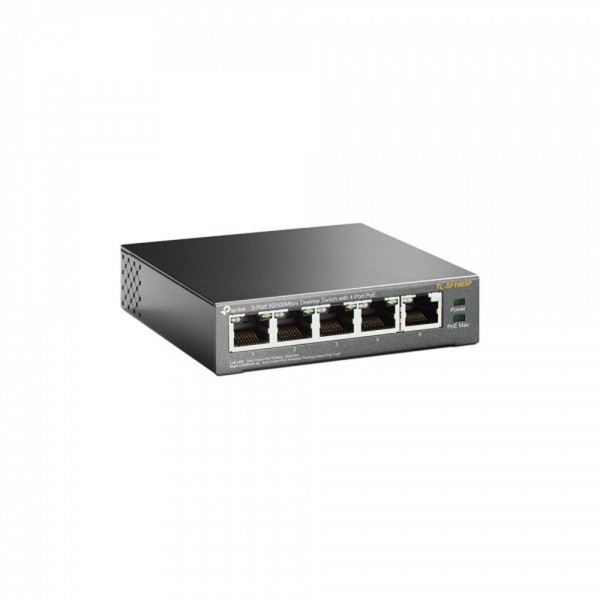 Комутатор TP-Link TL-SF1005P, 5x10/100 Fast Ethernet, FE/4xPoE 56W (TL-SF1005P) Киев - изображение 2