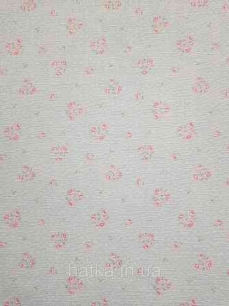 Шпалери вініл на флізеліні A.S.Creation Maison charme 0.53x10 прованс квіти троянди маленькі червоні на блакитному Київ