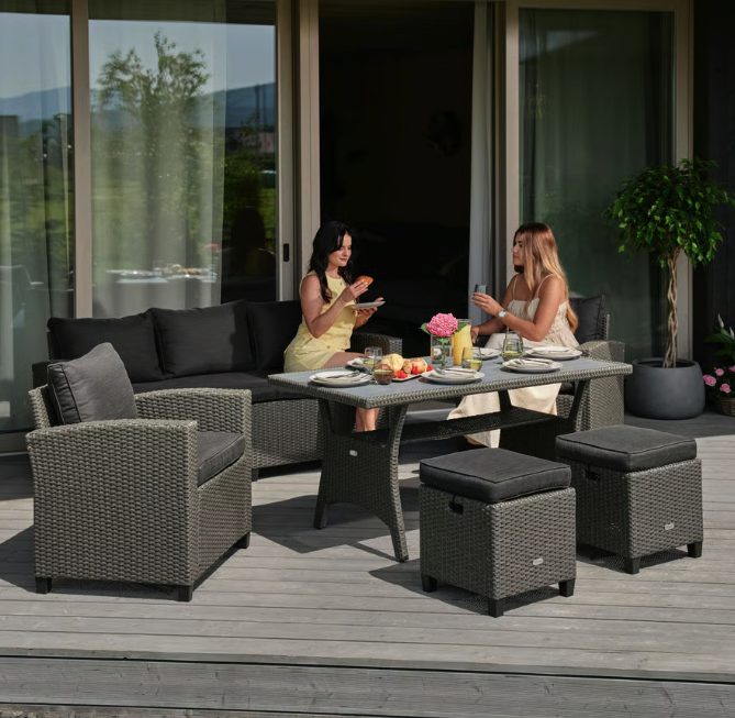 Комплект садових меблів Di Volio Genova Сірий/Графітовий Киев - изображение 7