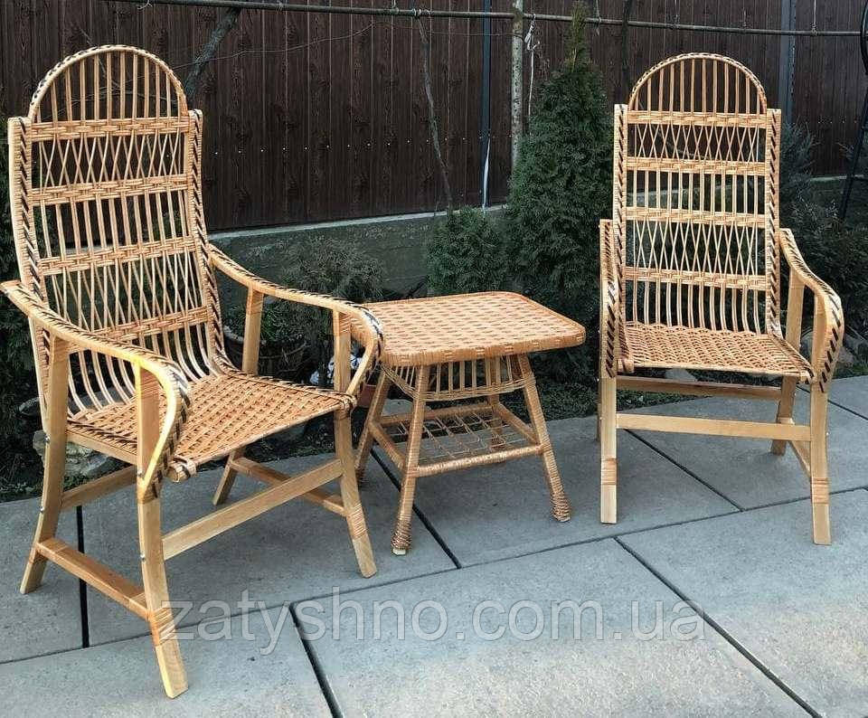 Мебель из лозы с высокими стульями Киев - изображение 2